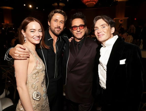 Emma Stone, Ryan Gosling, Robert Downey Jr., and Cillian Murphy