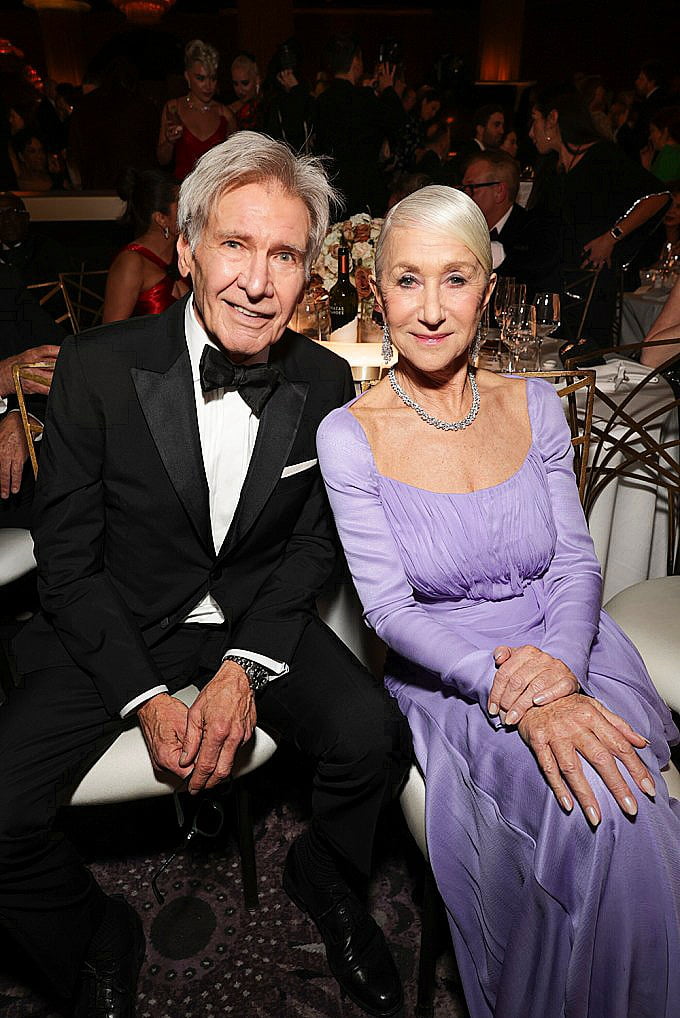 Golden globes Harrison Ford and Helen Mirren